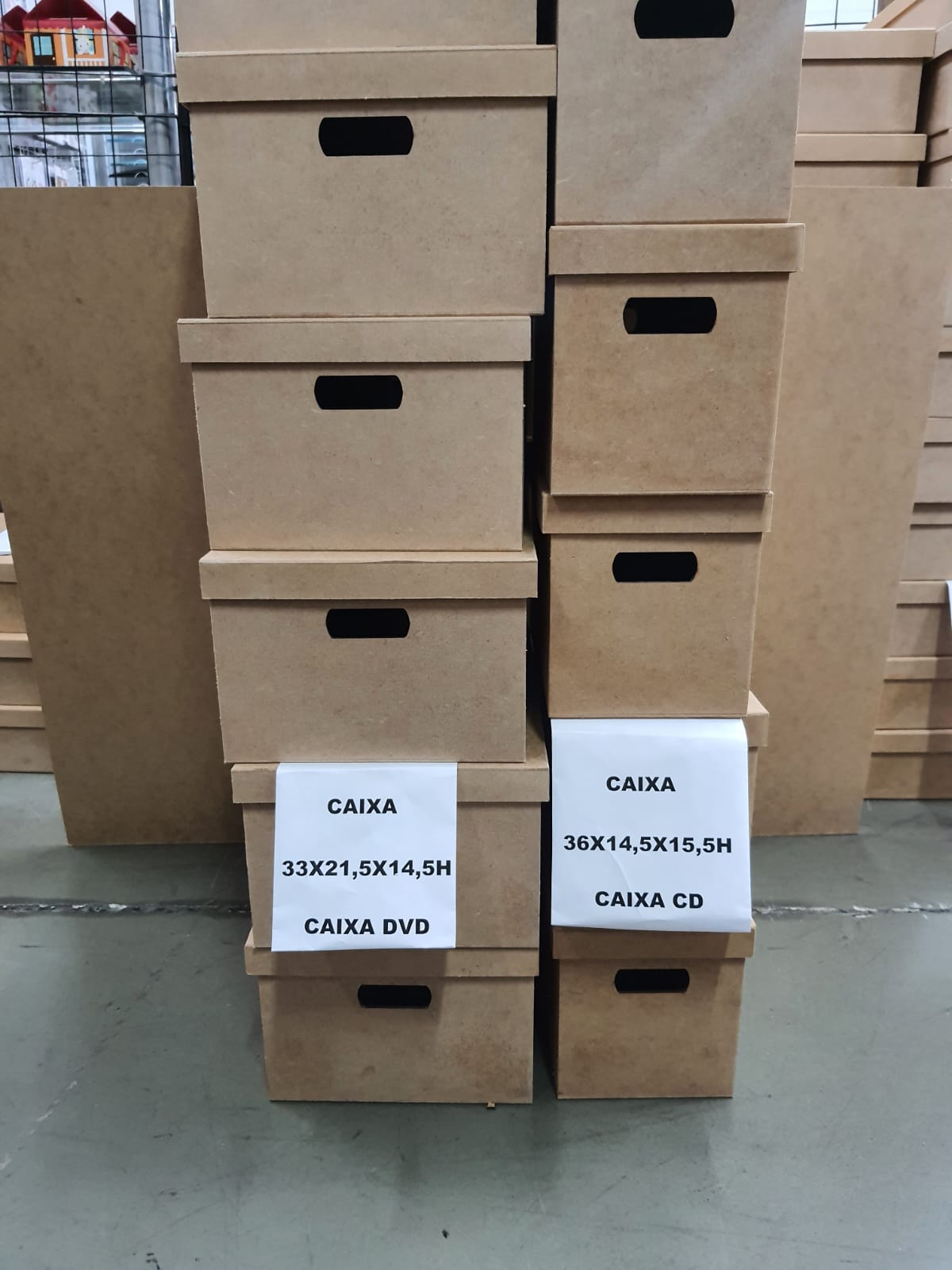 Caixas de MDF