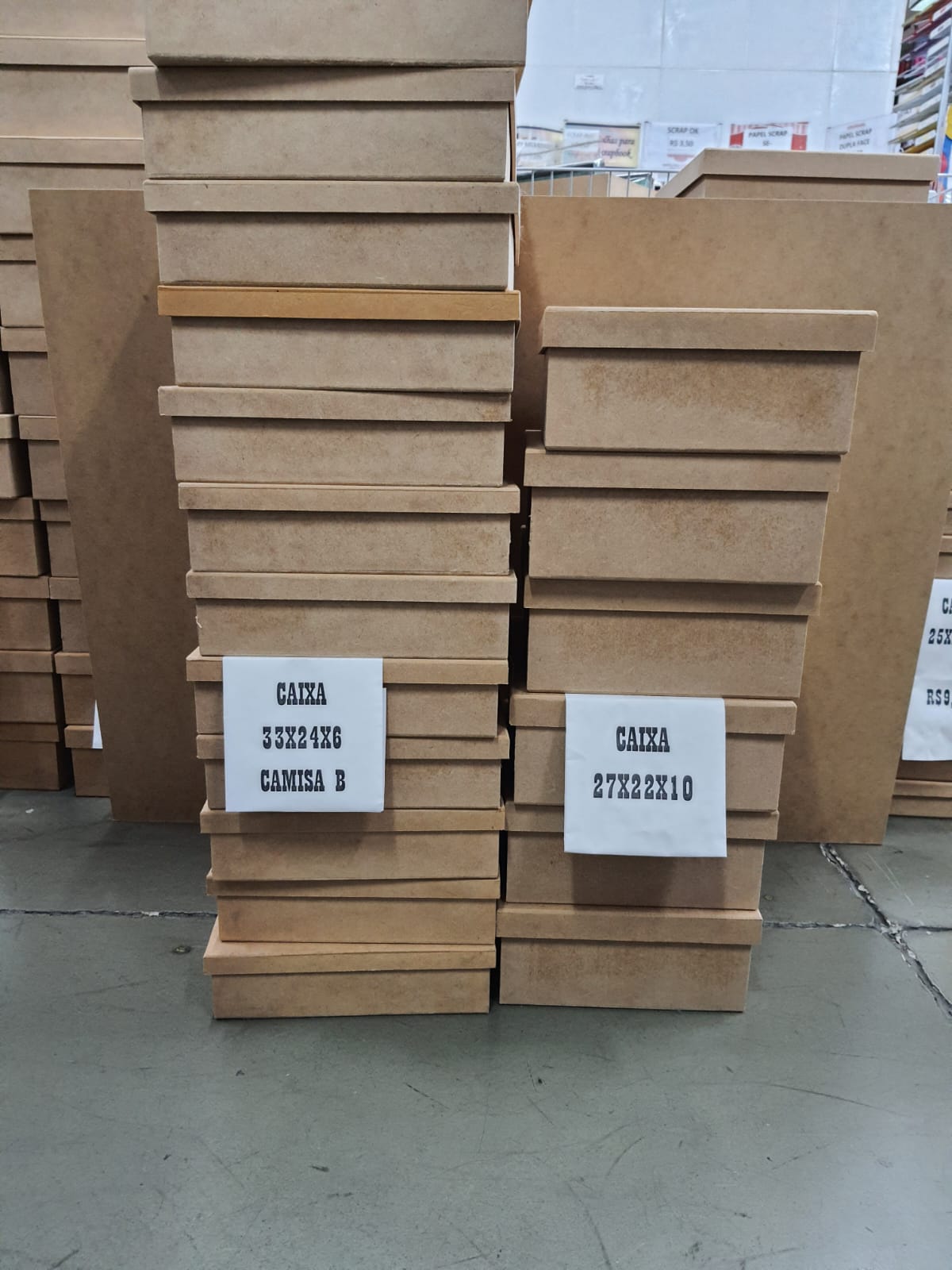 Caixas de MDF