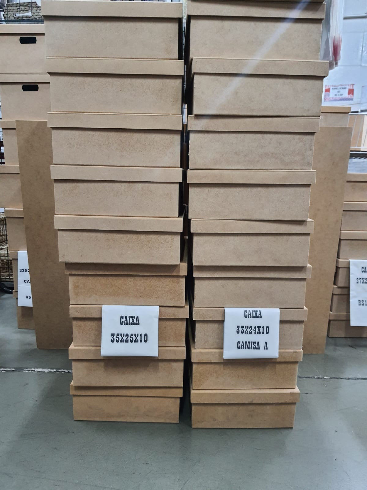 Caixas de MDF
