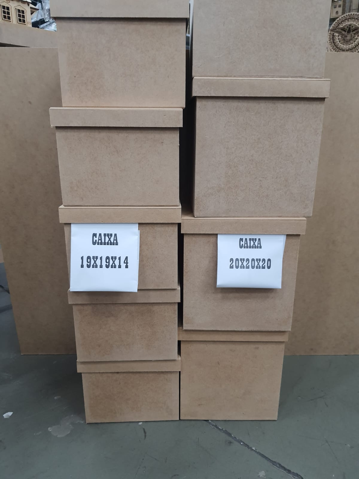 Caixas MDF
