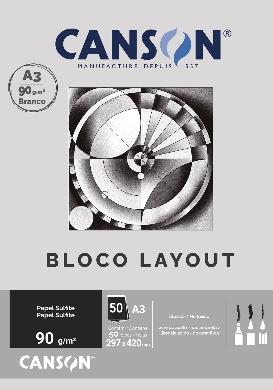 Canson BLOCO LAYOUT A3 90g/m²