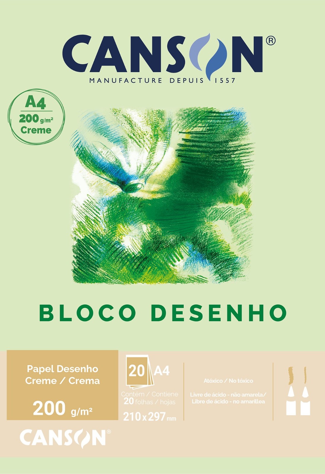 Canson BLOCO DESENHO A4 200g/m²