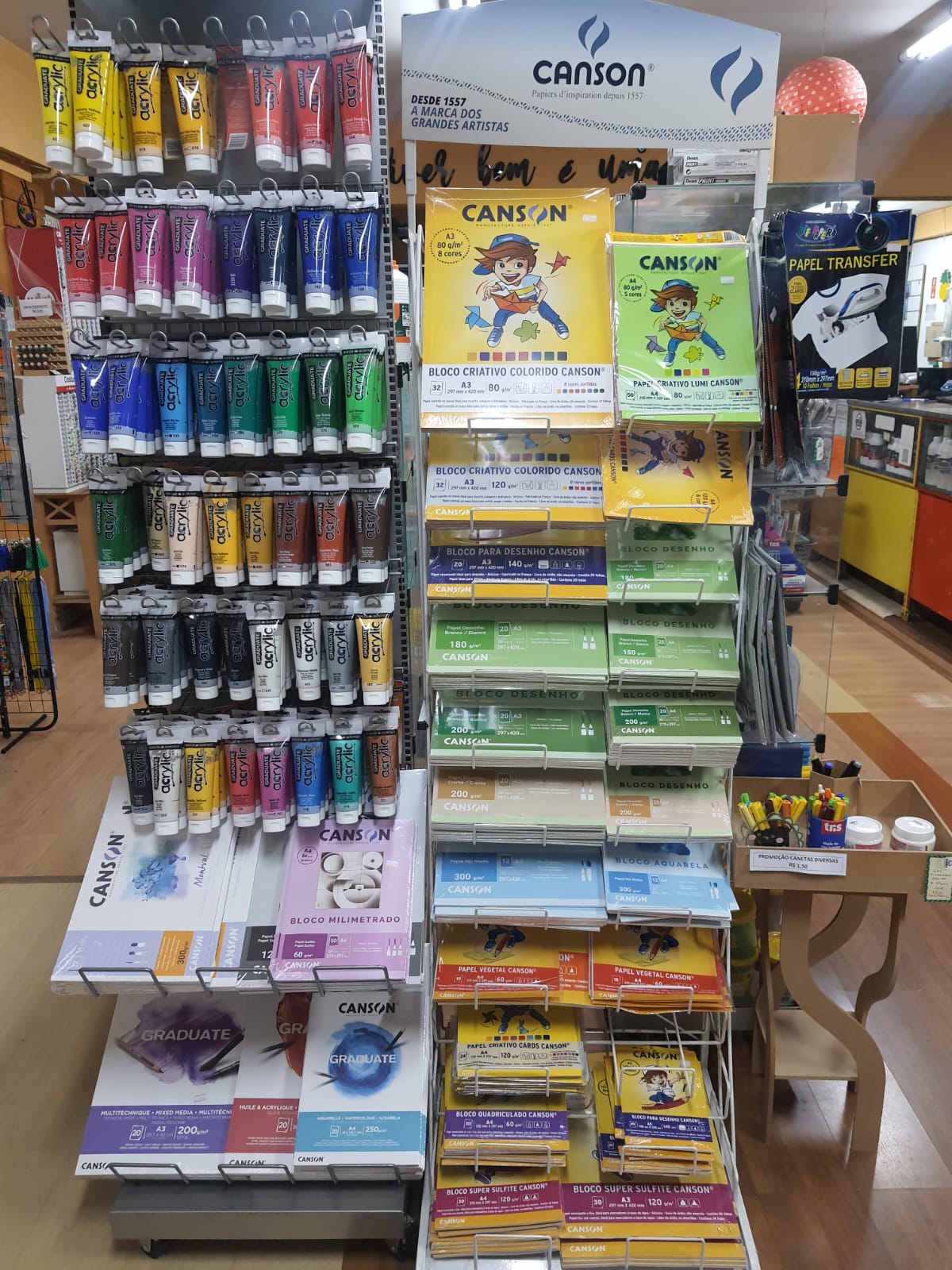 Blocos CANSON e Tintas